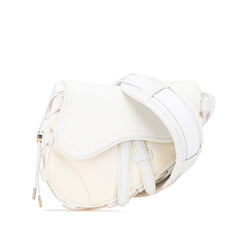 Sacai Technical Fabric and Leather Saddle Bag