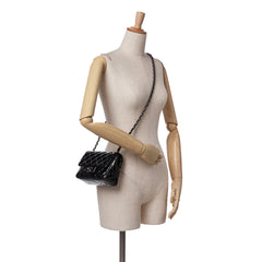 Mini Square Classic Patent Single Flap