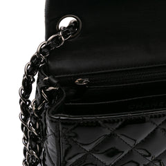 Mini Square Classic Patent Single Flap