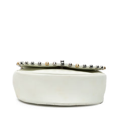 Small Quilted Lambskin Studded Bubble Flap