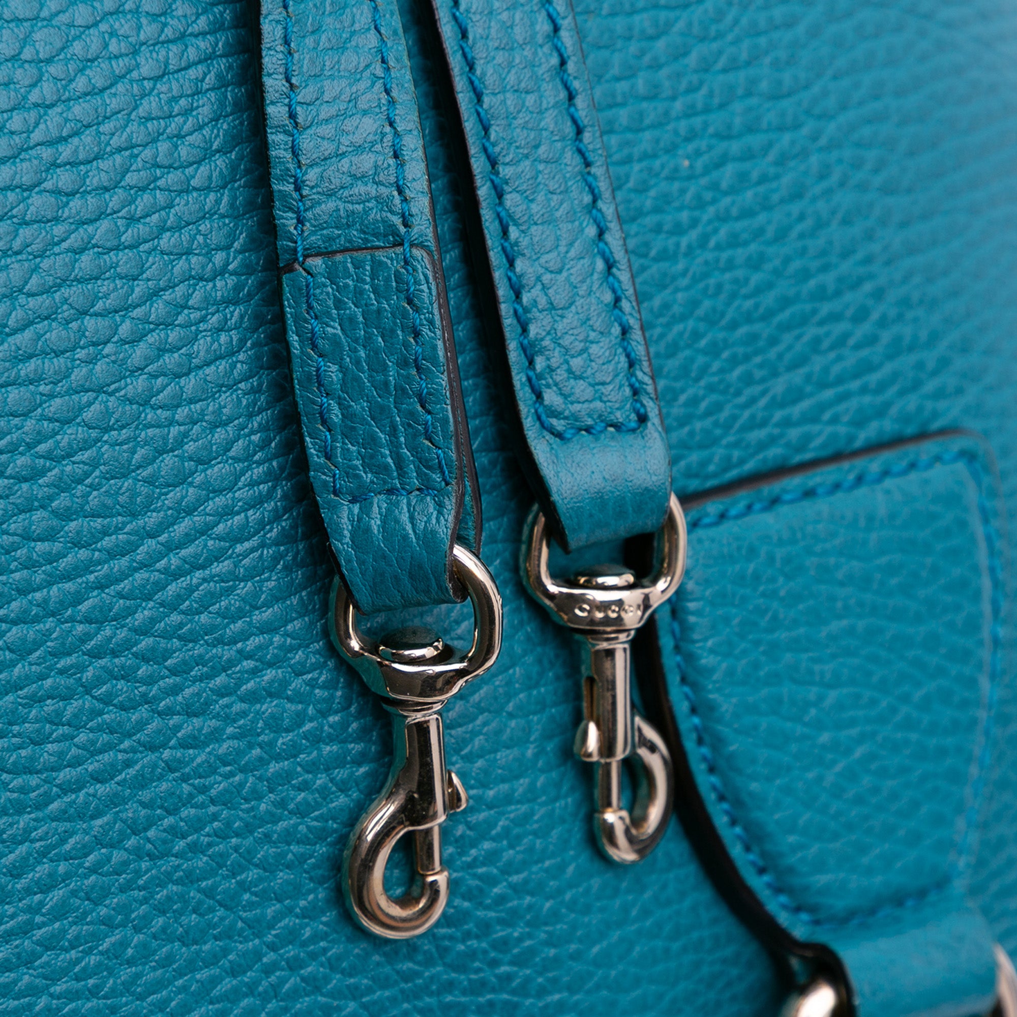 Small Dollar Calfskin GG Charm Dome Satchel