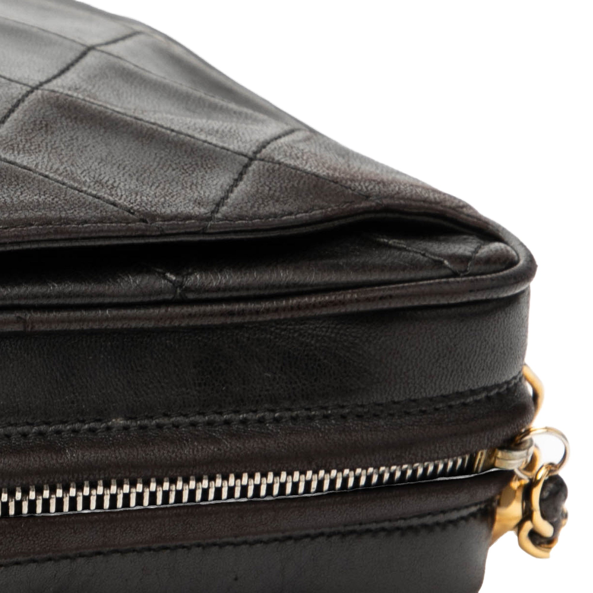 CC Quilted Lambskin Tassel Camera Bag