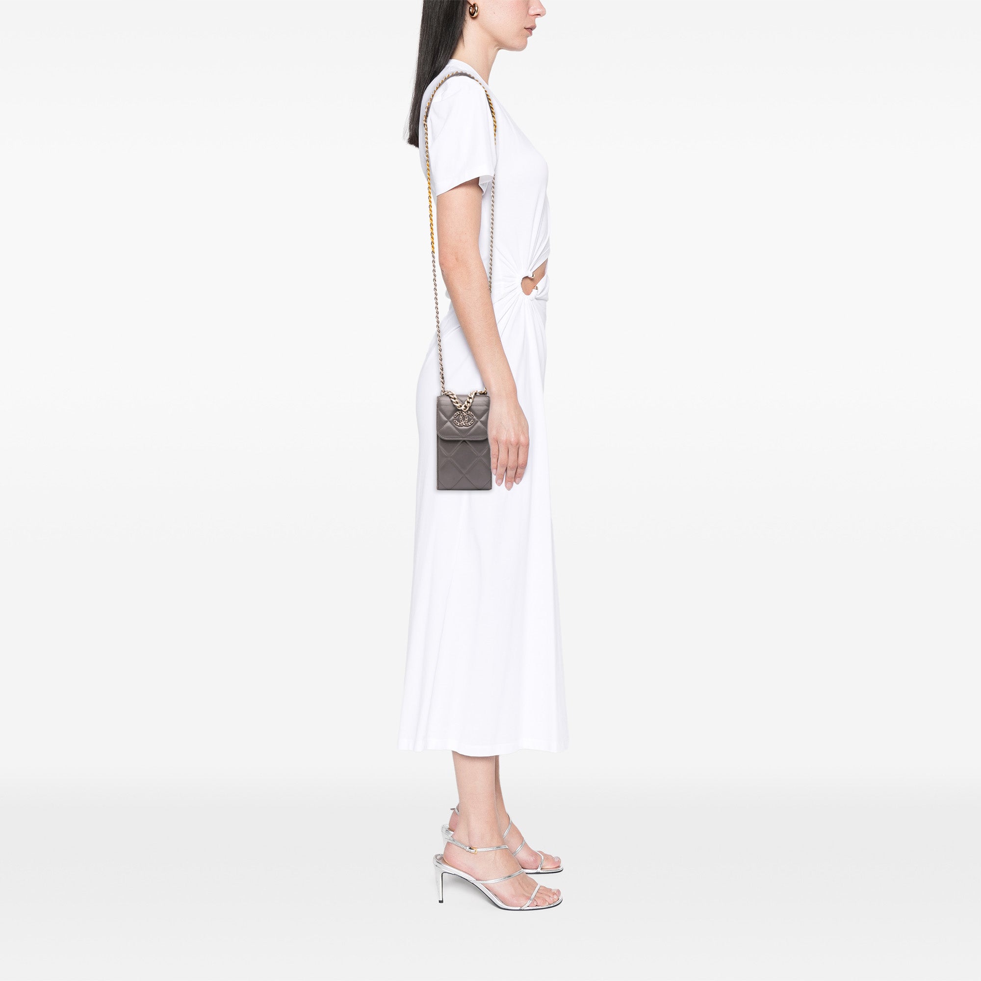 Lambskin 19 Phone Holder with Chain