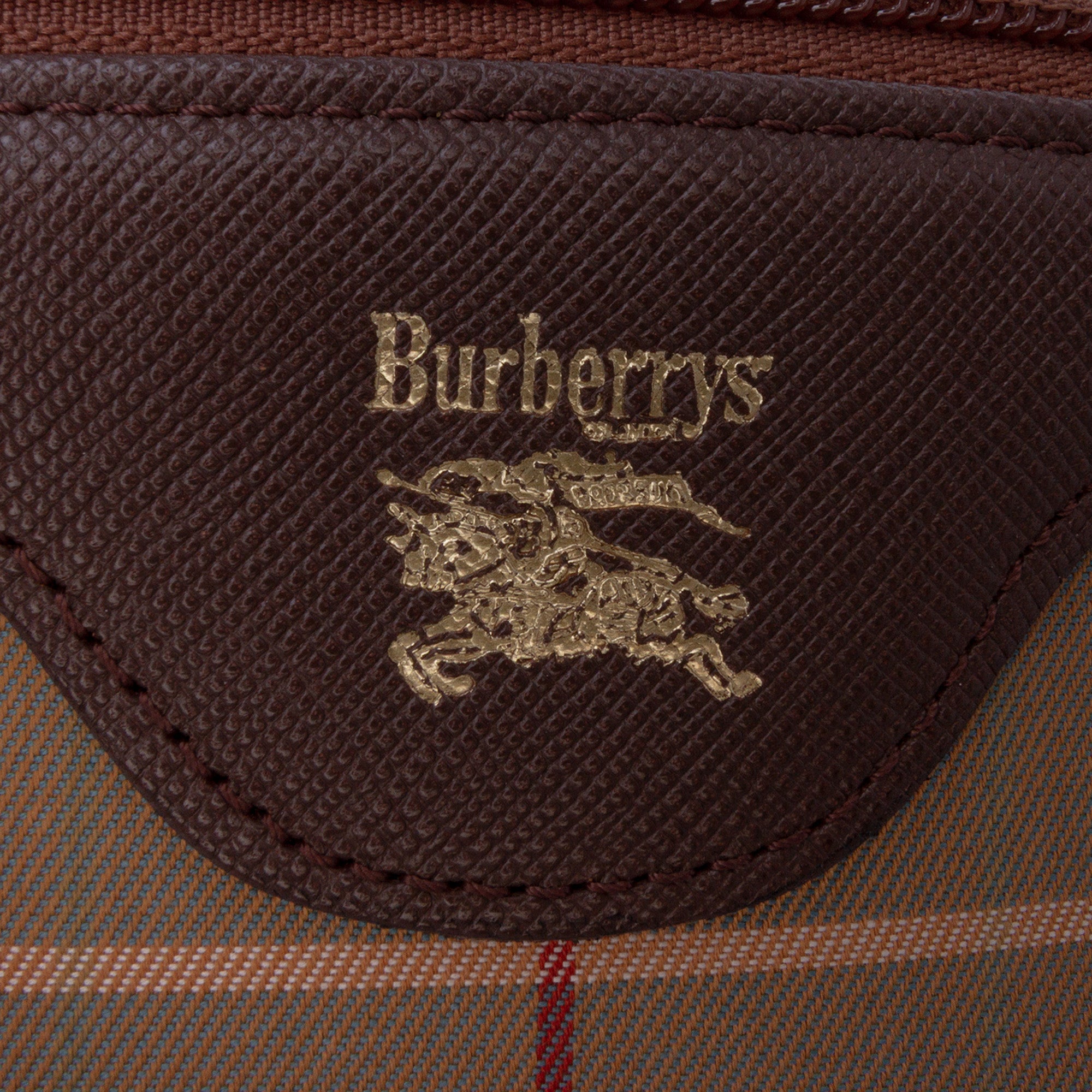 Vintage Check Canvas Clutch