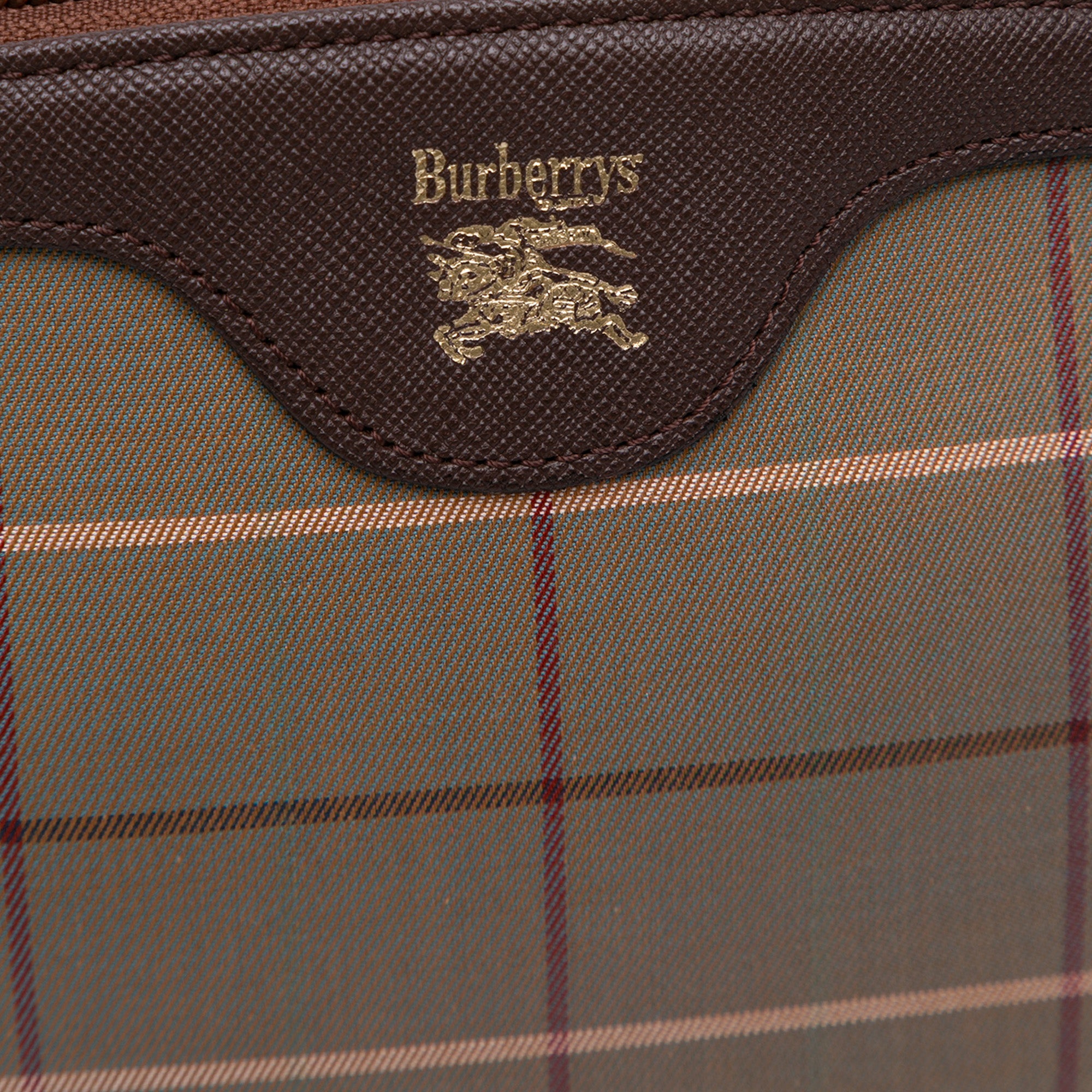 Vintage Check Canvas Clutch