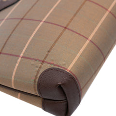 Vintage Check Canvas Clutch
