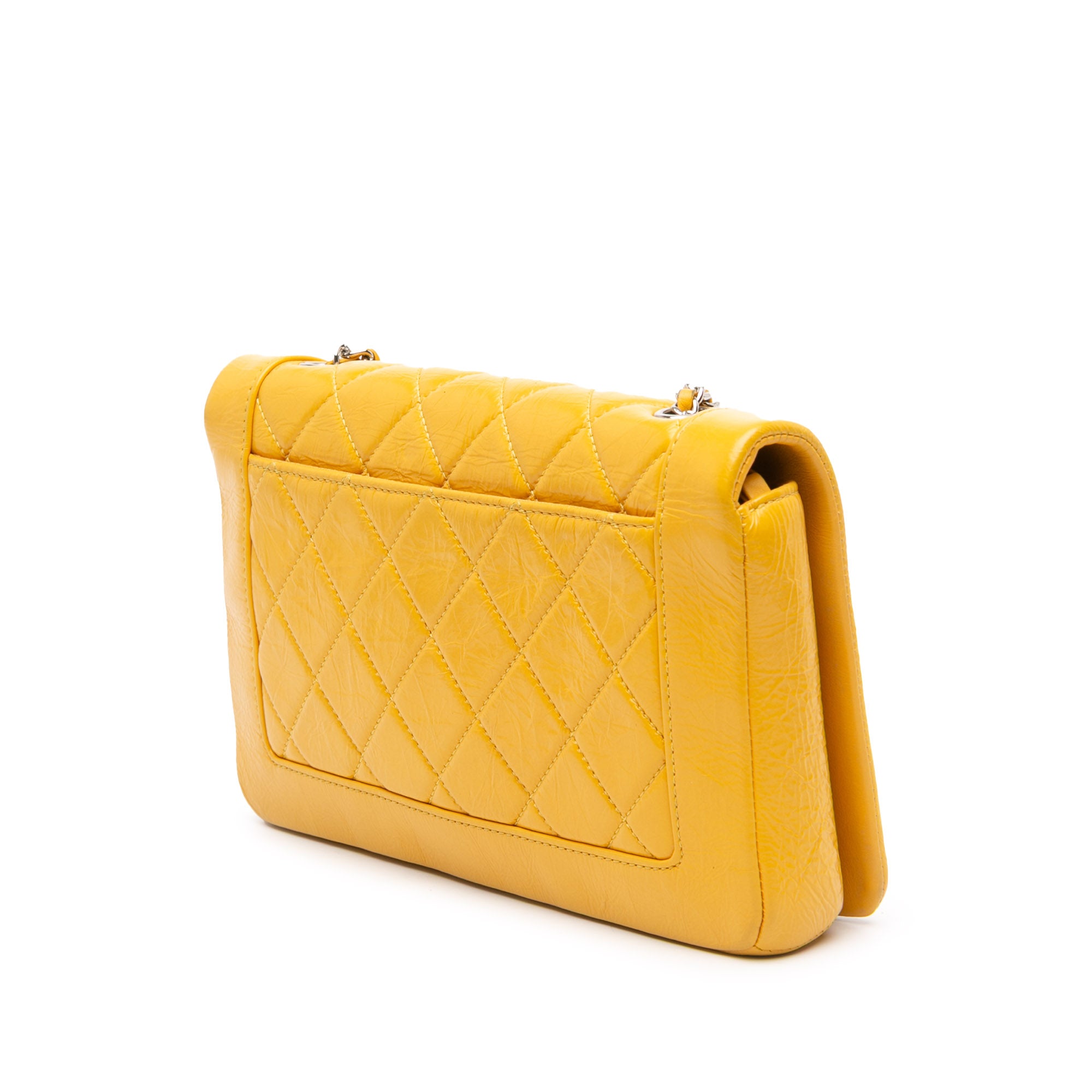 Crumpled Calfskin Bi Quilted Vintage Full Flap