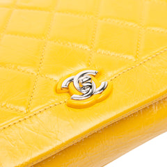 Crumpled Calfskin Bi Quilted Vintage Full Flap