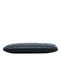 Medium Quilted Sheepskin Mademoiselle O Case Clutch