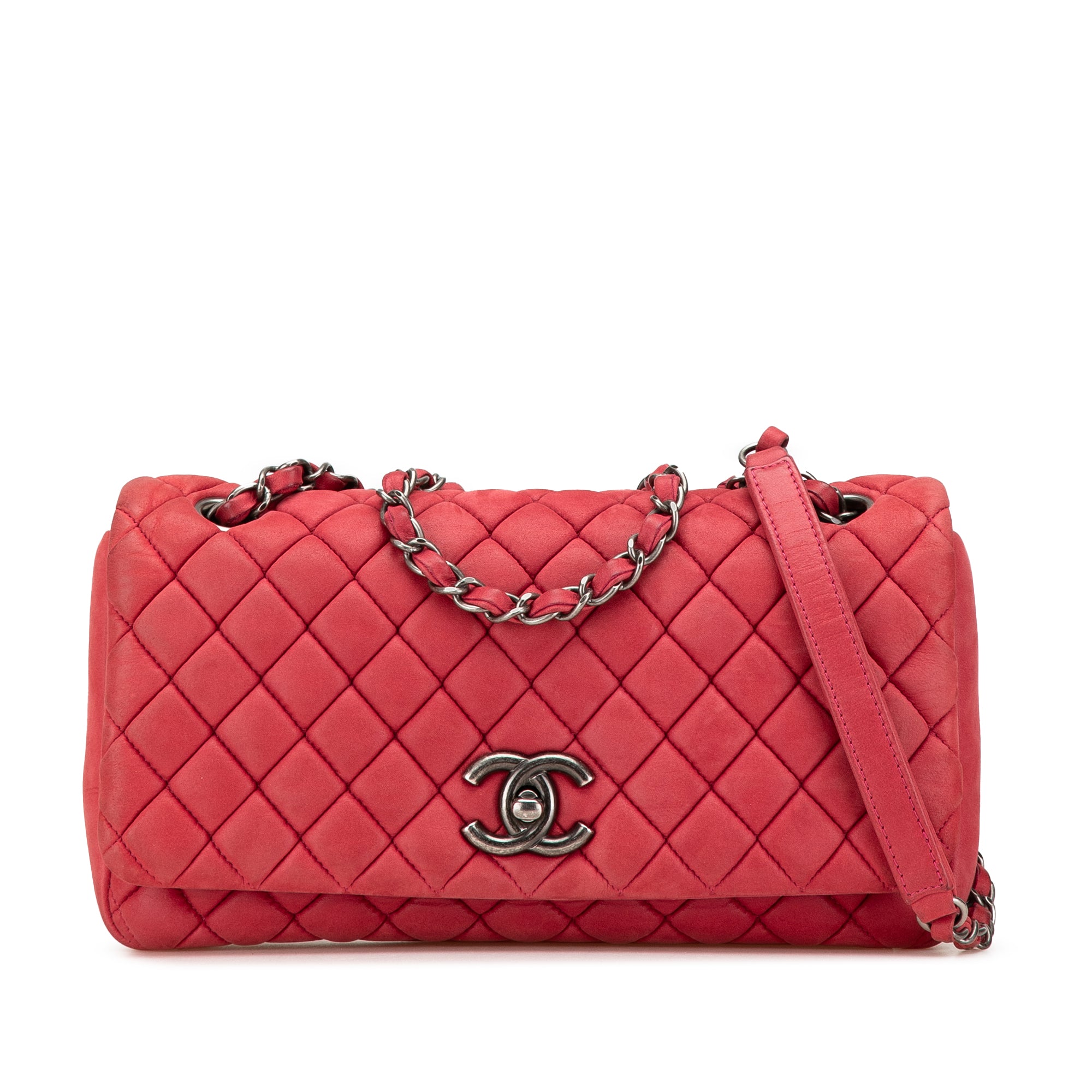 Small Iridescent Calfskin New Bubble Flap