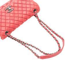 Small Iridescent Calfskin New Bubble Flap