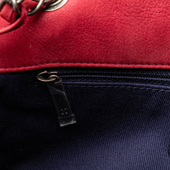 Small Iridescent Calfskin New Bubble Flap