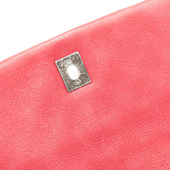 Small Iridescent Calfskin New Bubble Flap