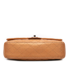 Medium Classic Metallic Caviar Double Flap