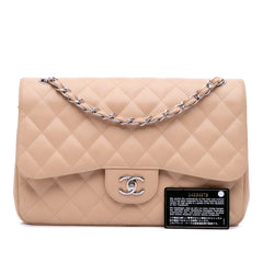Jumbo Classic Caviar Double Flap
