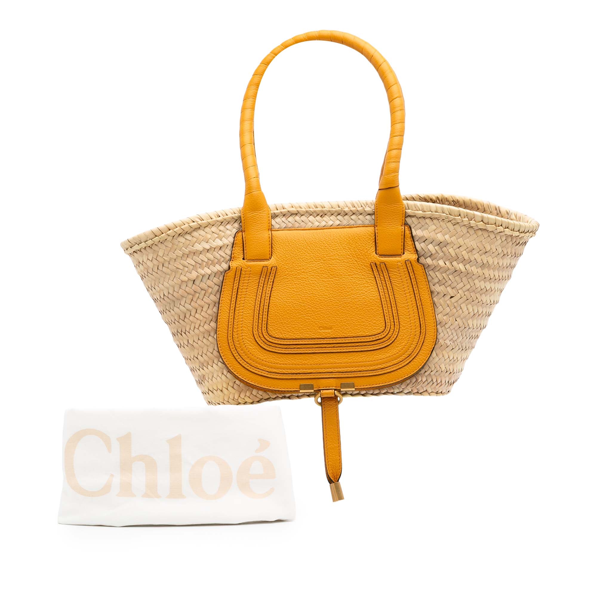 Medium Raffia Marcie Basket Tote