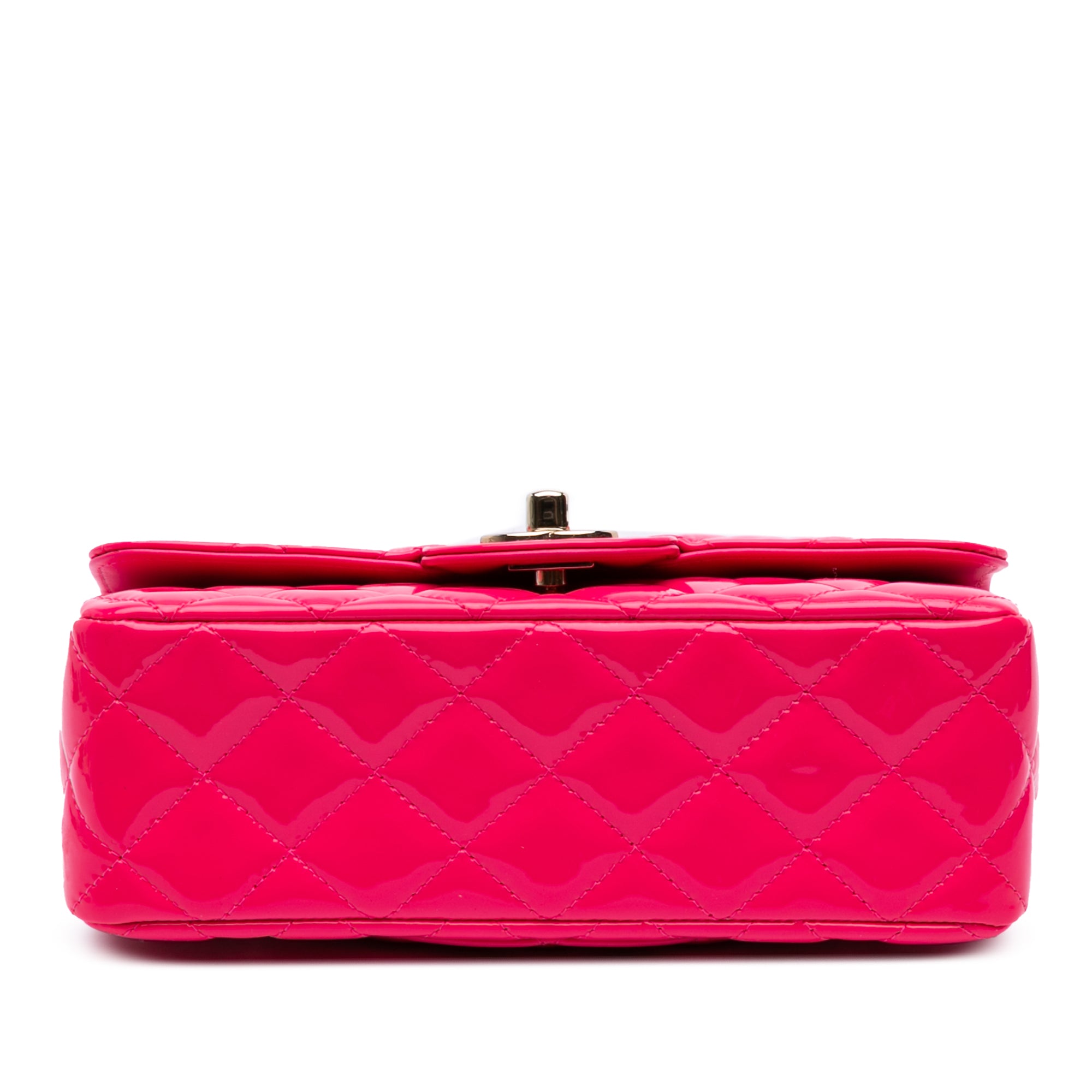 Mini Rectangular Classic Patent Single Flap