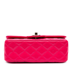 Mini Rectangular Classic Patent Single Flap