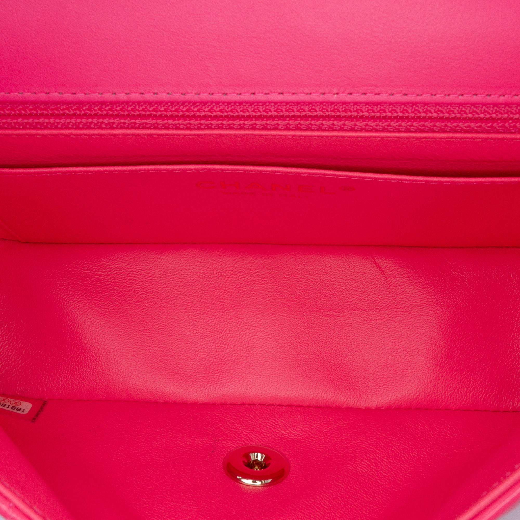 Mini Rectangular Classic Patent Single Flap