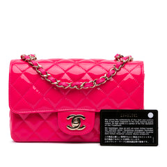 Mini Rectangular Classic Patent Single Flap