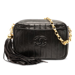 CC Quilted Lambskin Tassel Camera Bag