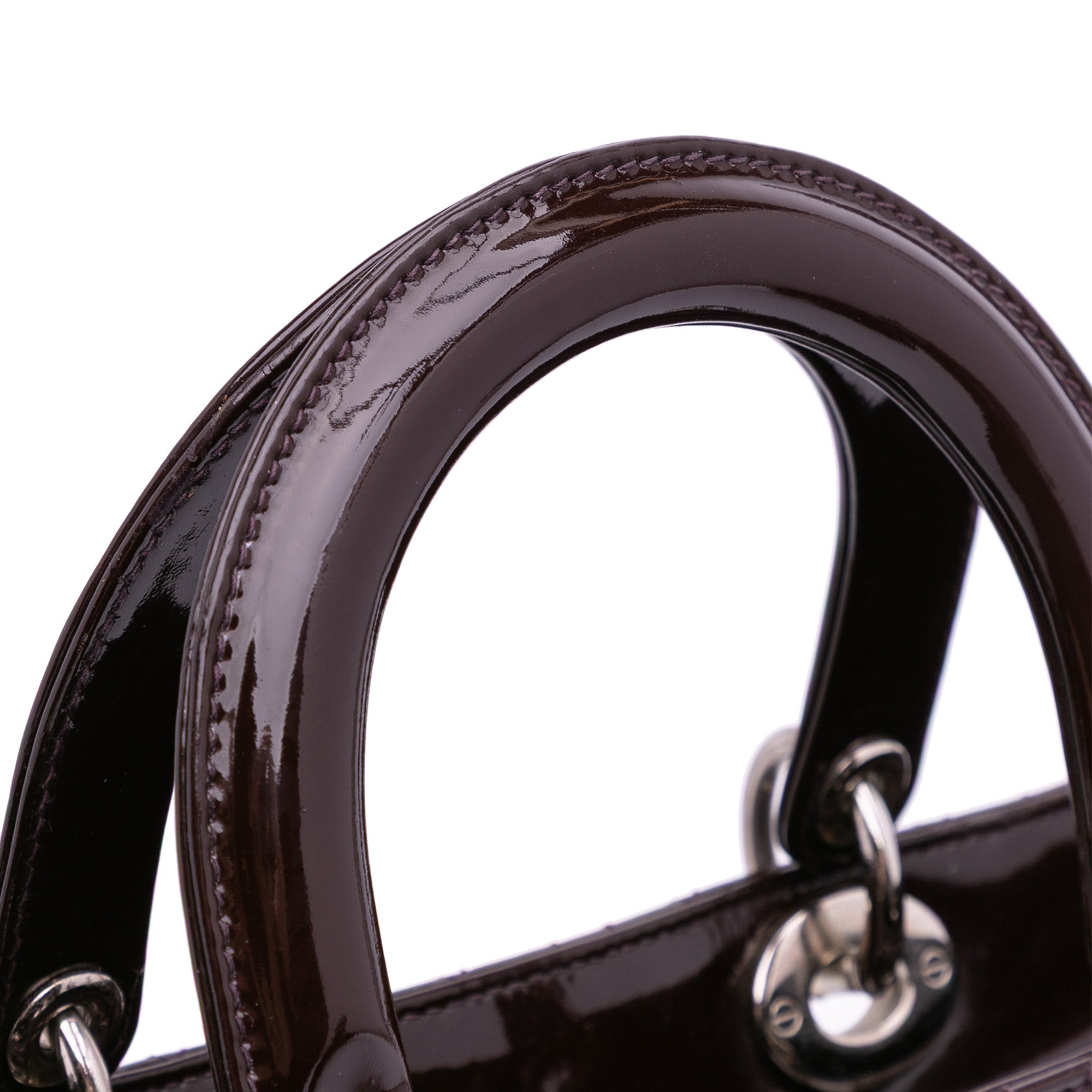 Large Patent Cannage Lady Dior