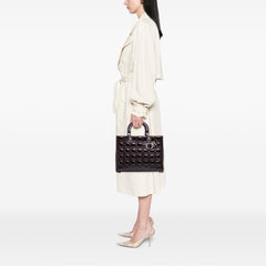 Large Patent Cannage Lady Dior