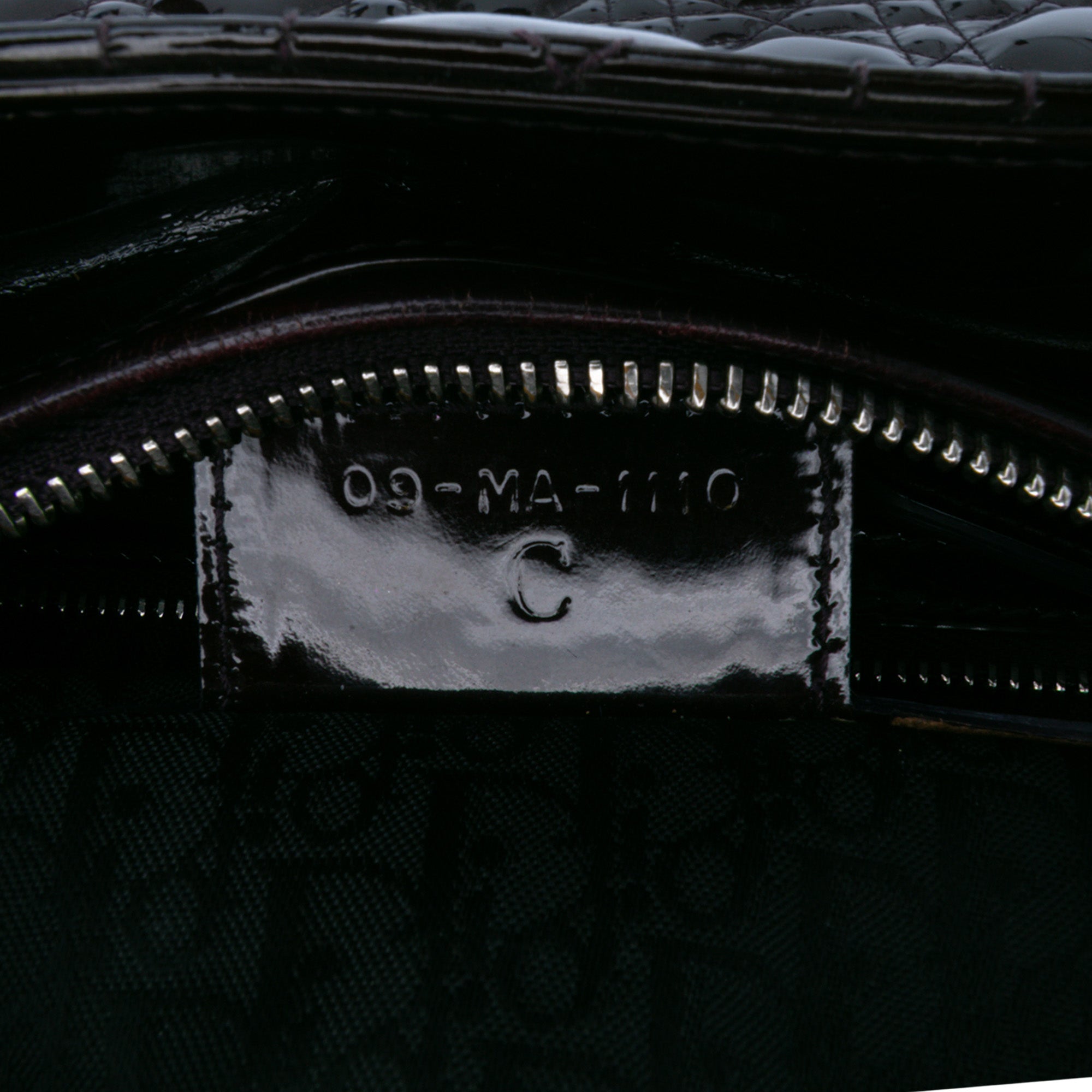 Large Patent Cannage Lady Dior