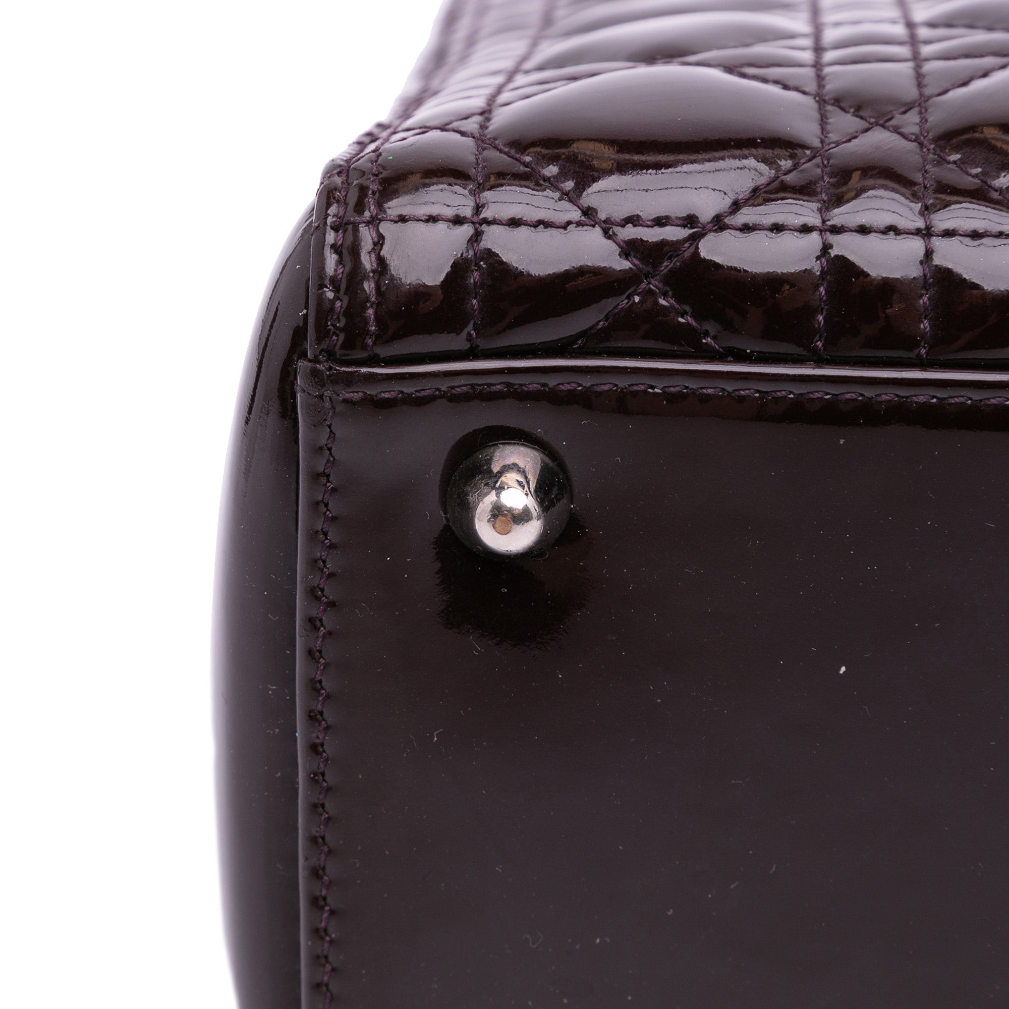 Large Patent Cannage Lady Dior