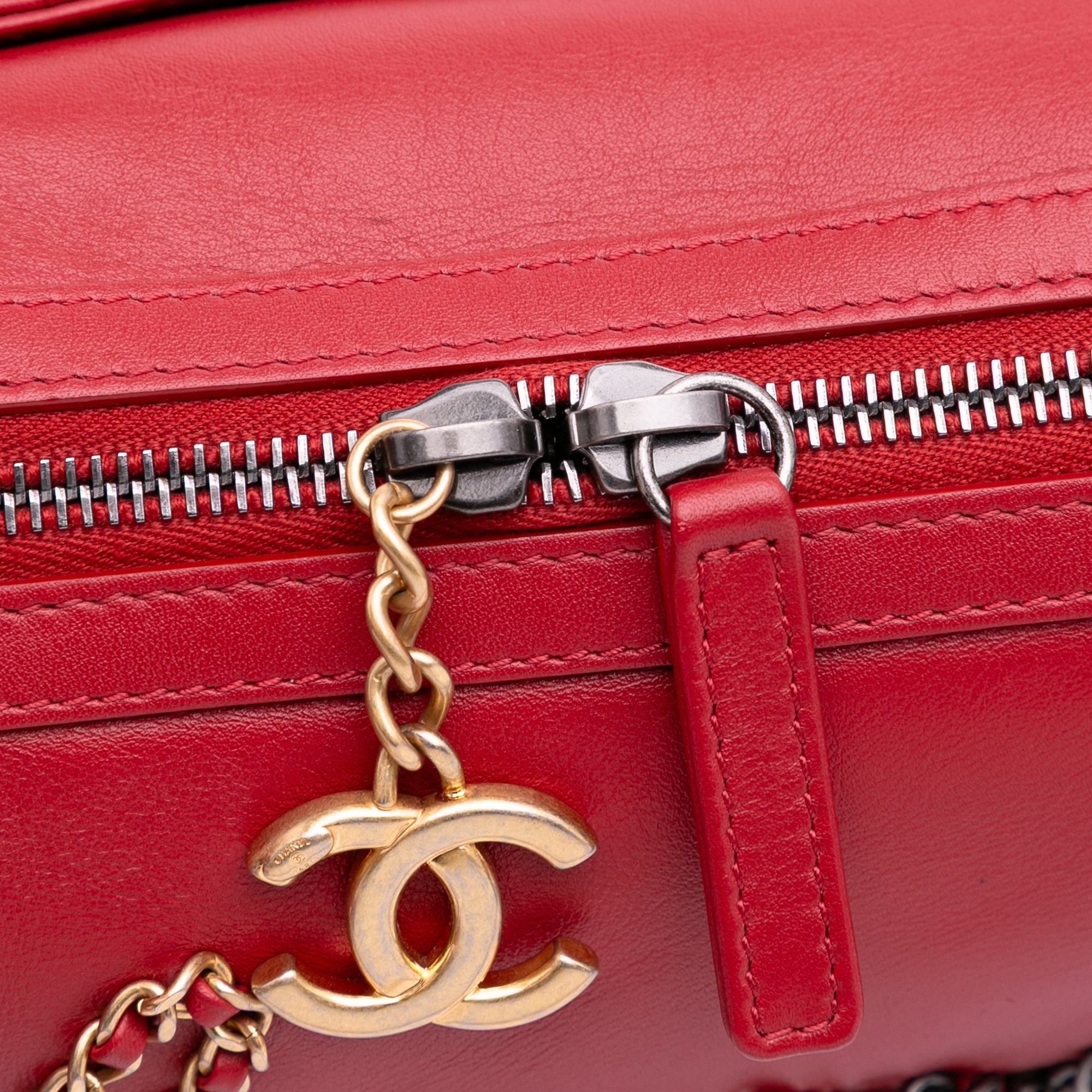 Calfskin Signature Chain 20s Bowling Bag