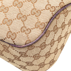 GG Canvas Jackie Piston Lock Tote