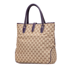 GG Canvas Jackie Piston Lock Tote