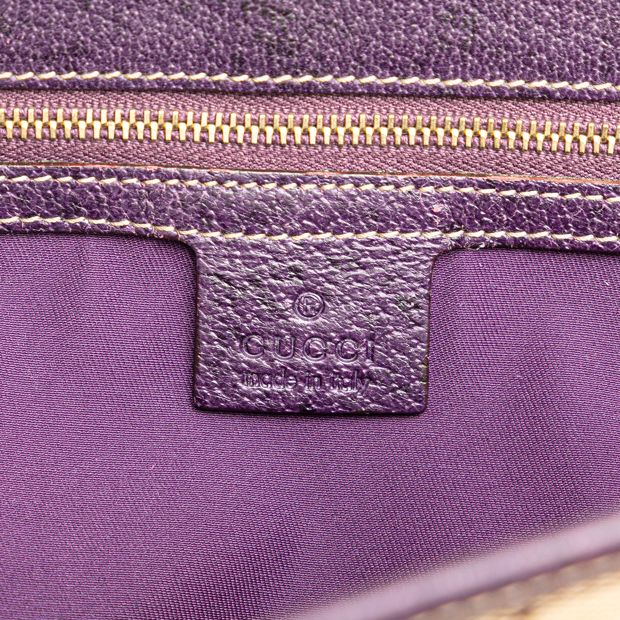 GG Canvas Jackie Piston Lock Tote