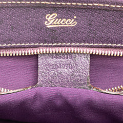 GG Canvas Jackie Piston Lock Tote