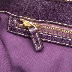 GG Canvas Jackie Piston Lock Tote