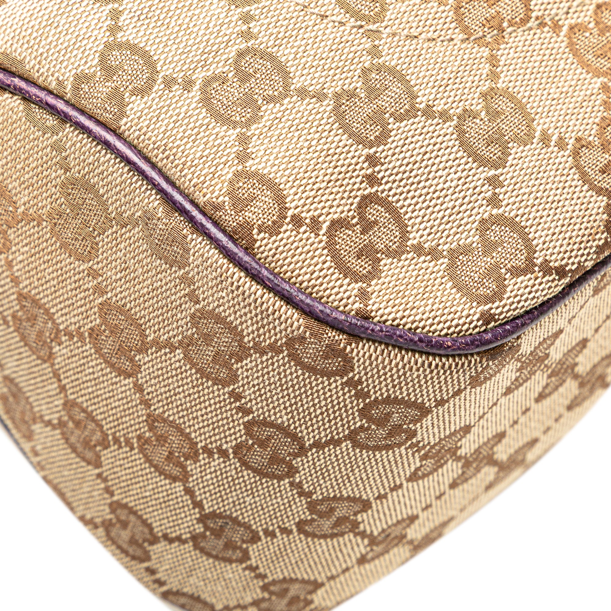 GG Canvas Jackie Piston Lock Tote