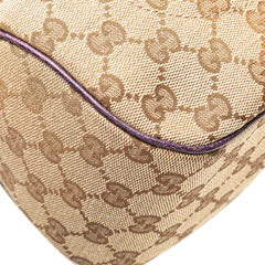 GG Canvas Jackie Piston Lock Tote