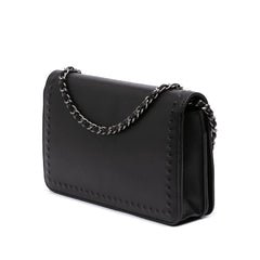 CC Embossed Lambskin Wallet On Chain