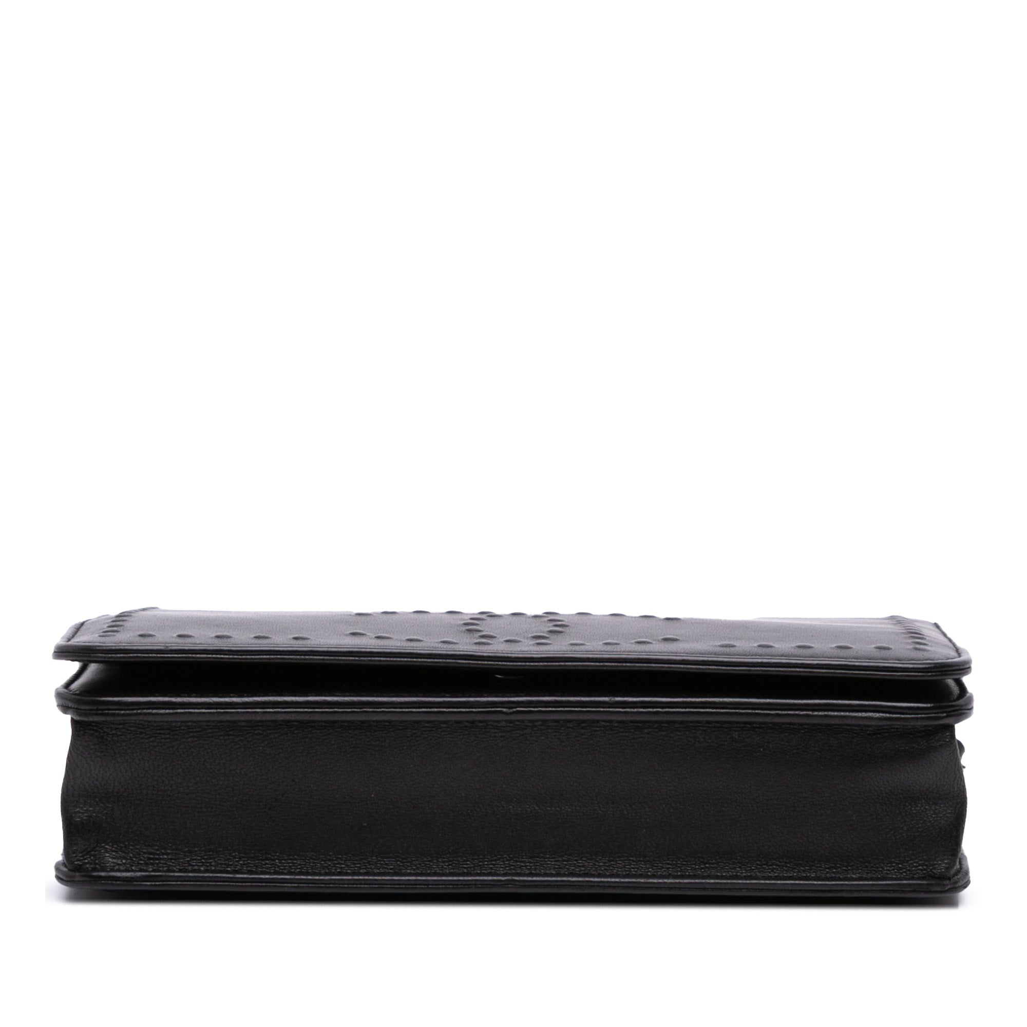 CC Embossed Lambskin Wallet On Chain