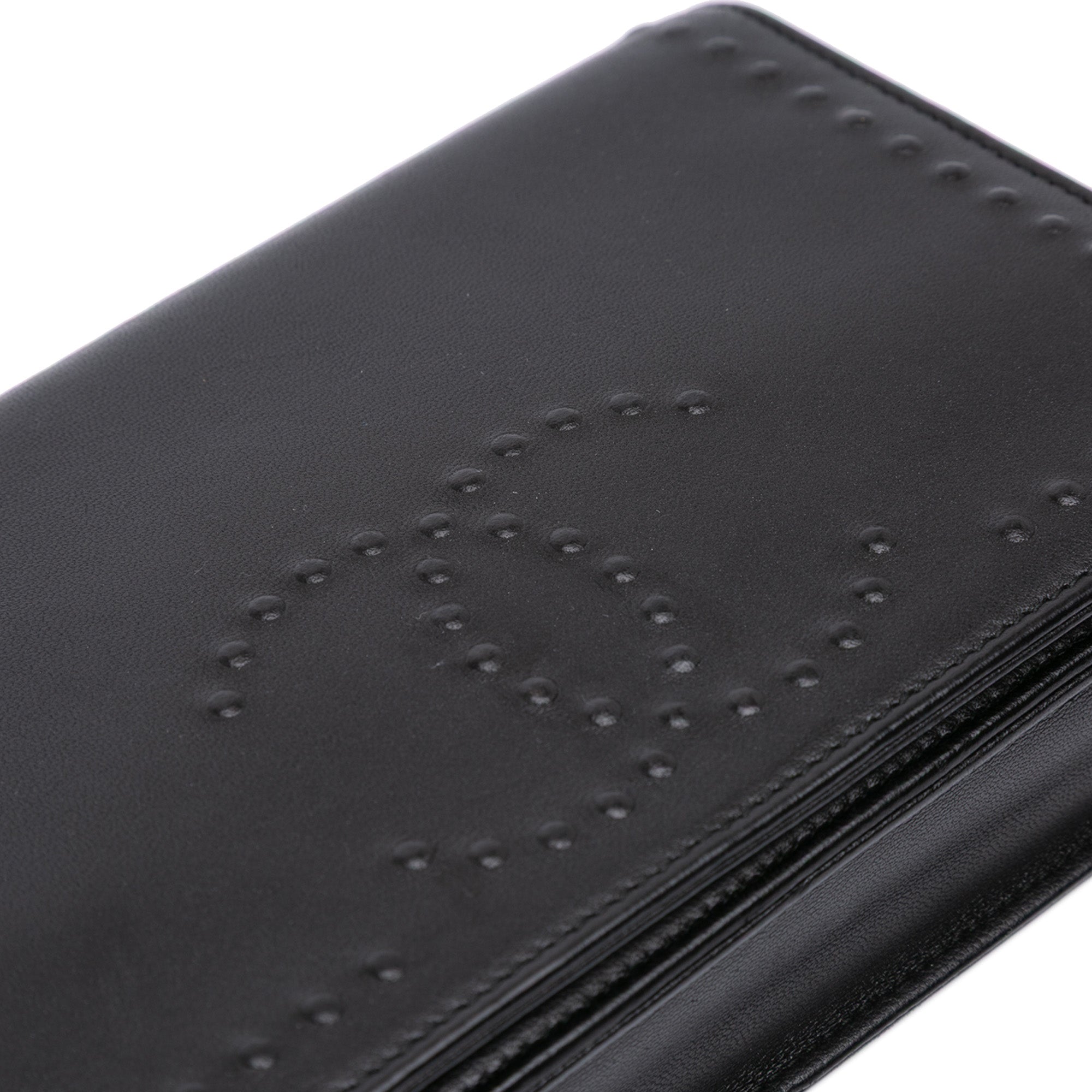 CC Embossed Lambskin Wallet On Chain