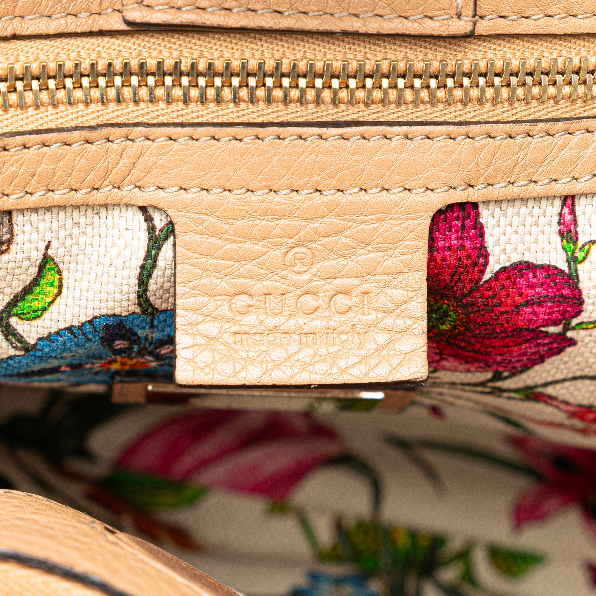Medium Calfskin Bamboo Shopper Satchel