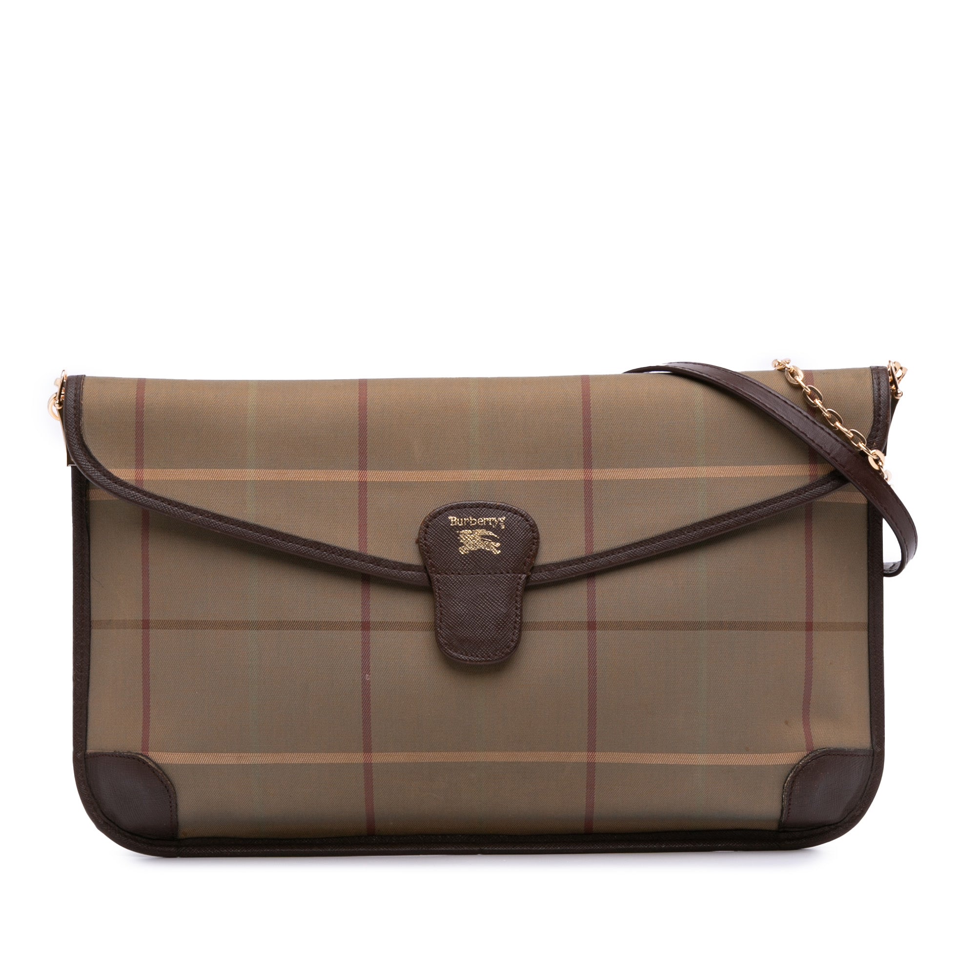 Vintage Check Canvas Flap Satchel