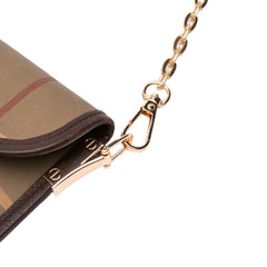 Vintage Check Canvas Flap Satchel