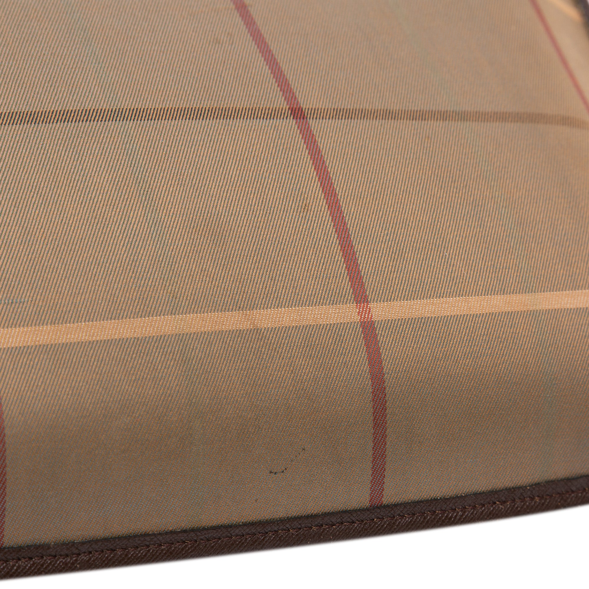 Vintage Check Canvas Flap Satchel