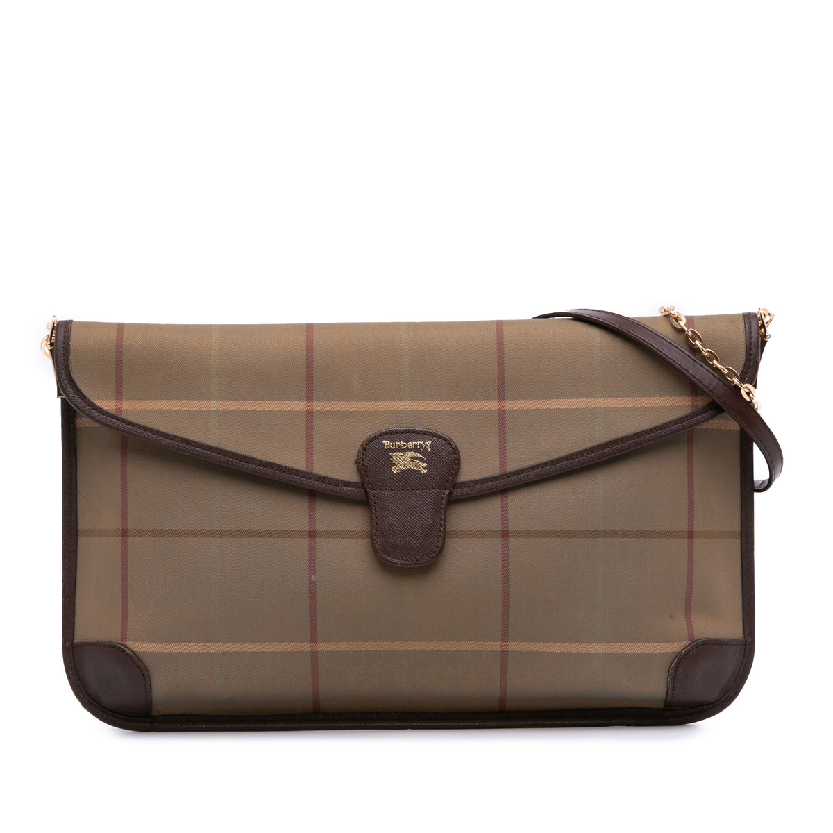 Vintage Check Canvas Flap Satchel