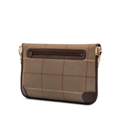 Vintage Check Canvas Flap Satchel