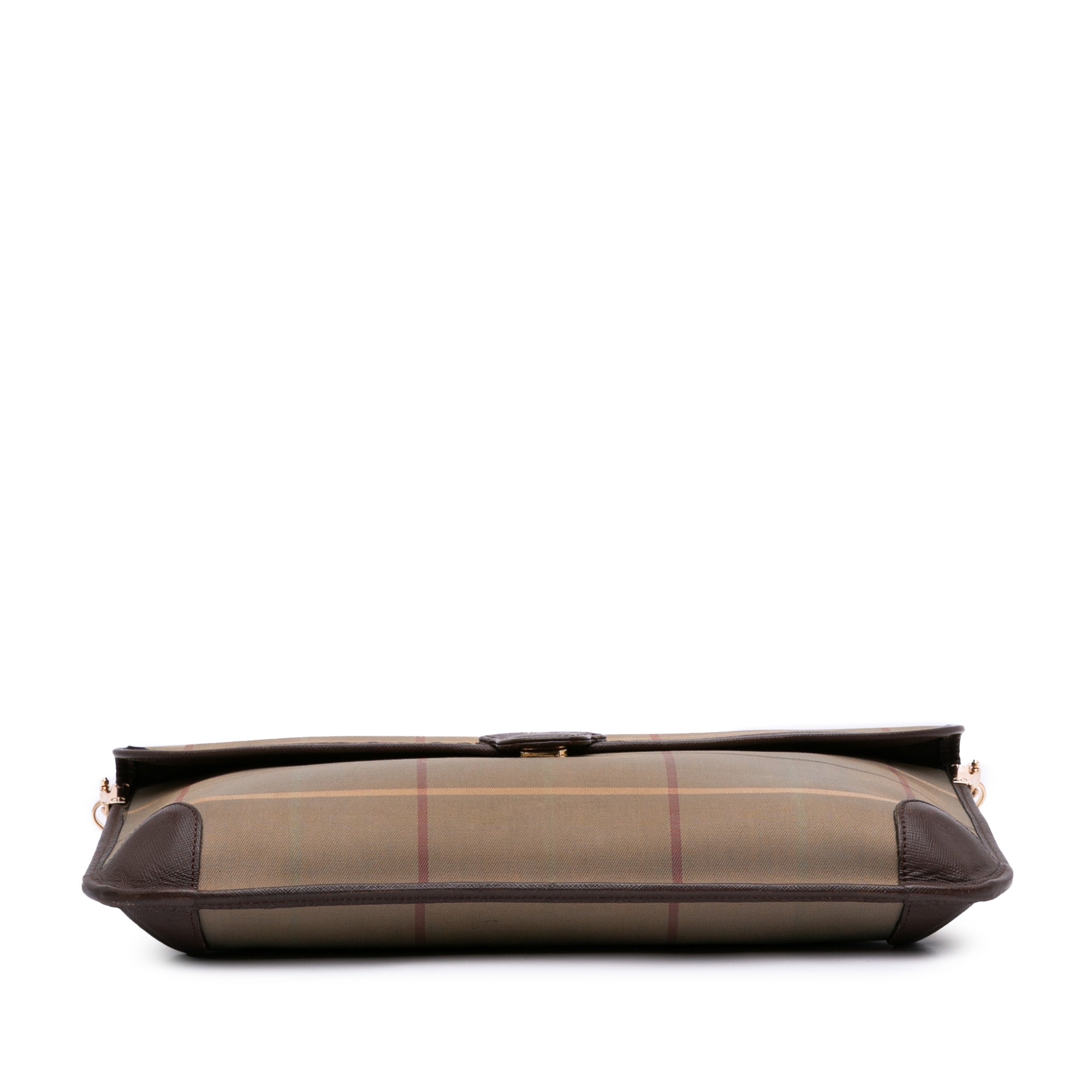 Vintage Check Canvas Flap Satchel