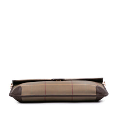 Vintage Check Canvas Flap Satchel