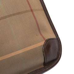 Vintage Check Canvas Flap Satchel