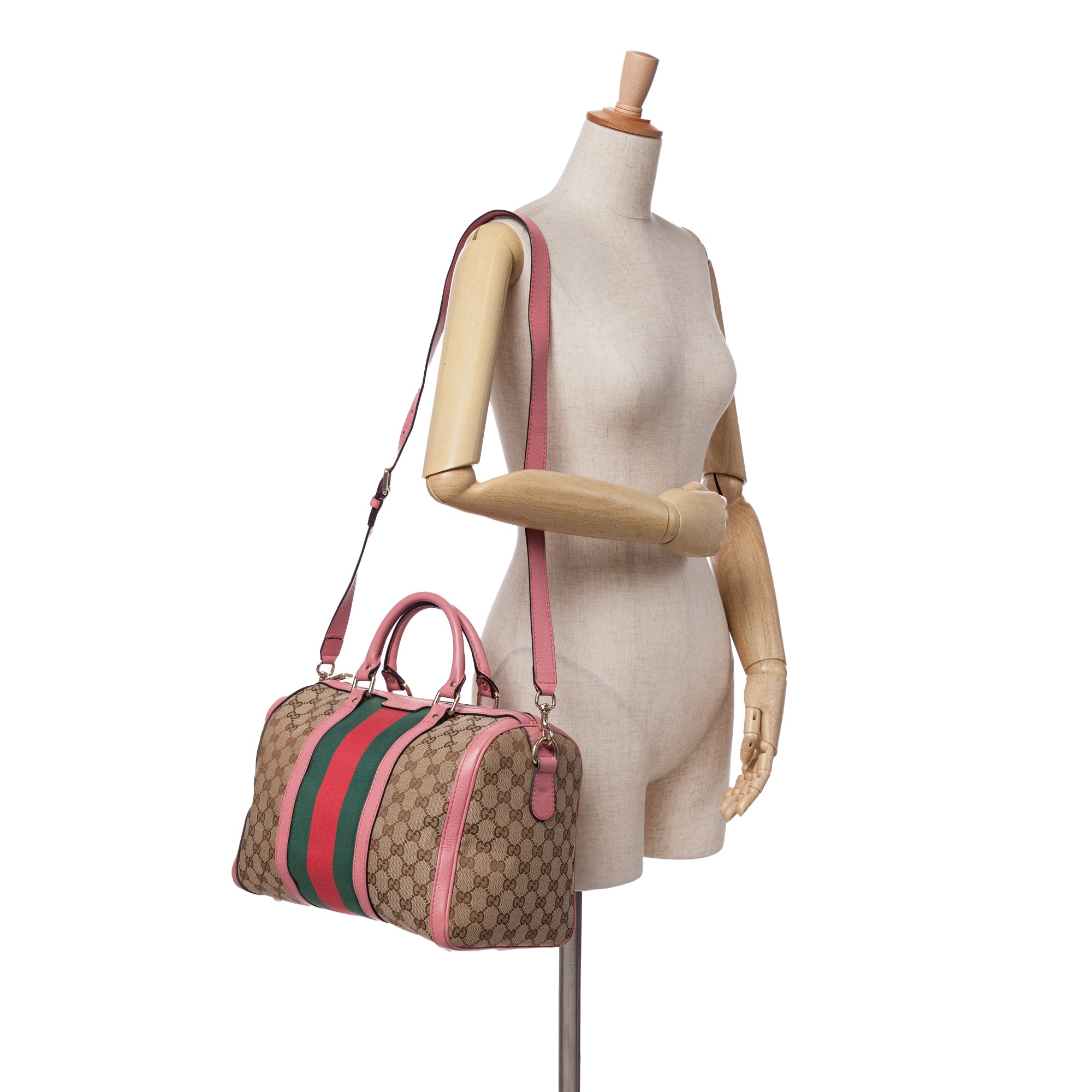 GG Canvas Web Joy Boston Bag